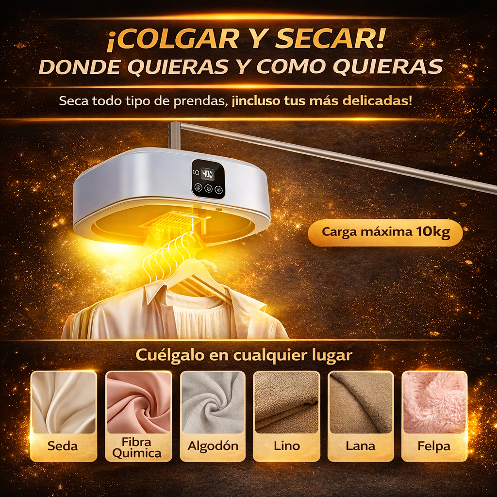 Secadora de ropa portátil compacta ideal para espacios pequeños