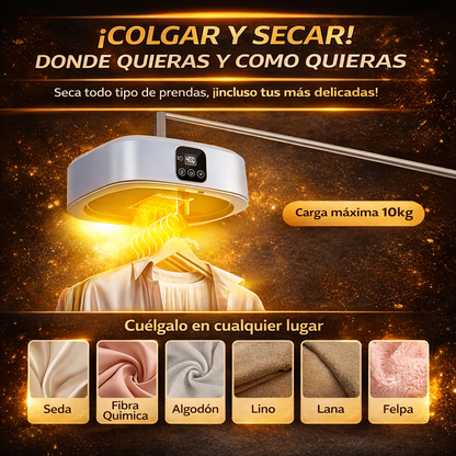 Secadora de ropa portátil compacta ideal para espacios pequeños