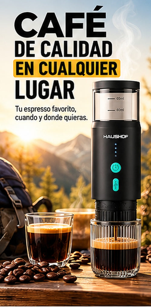 Cafetera de Espresso Portátil Recargable