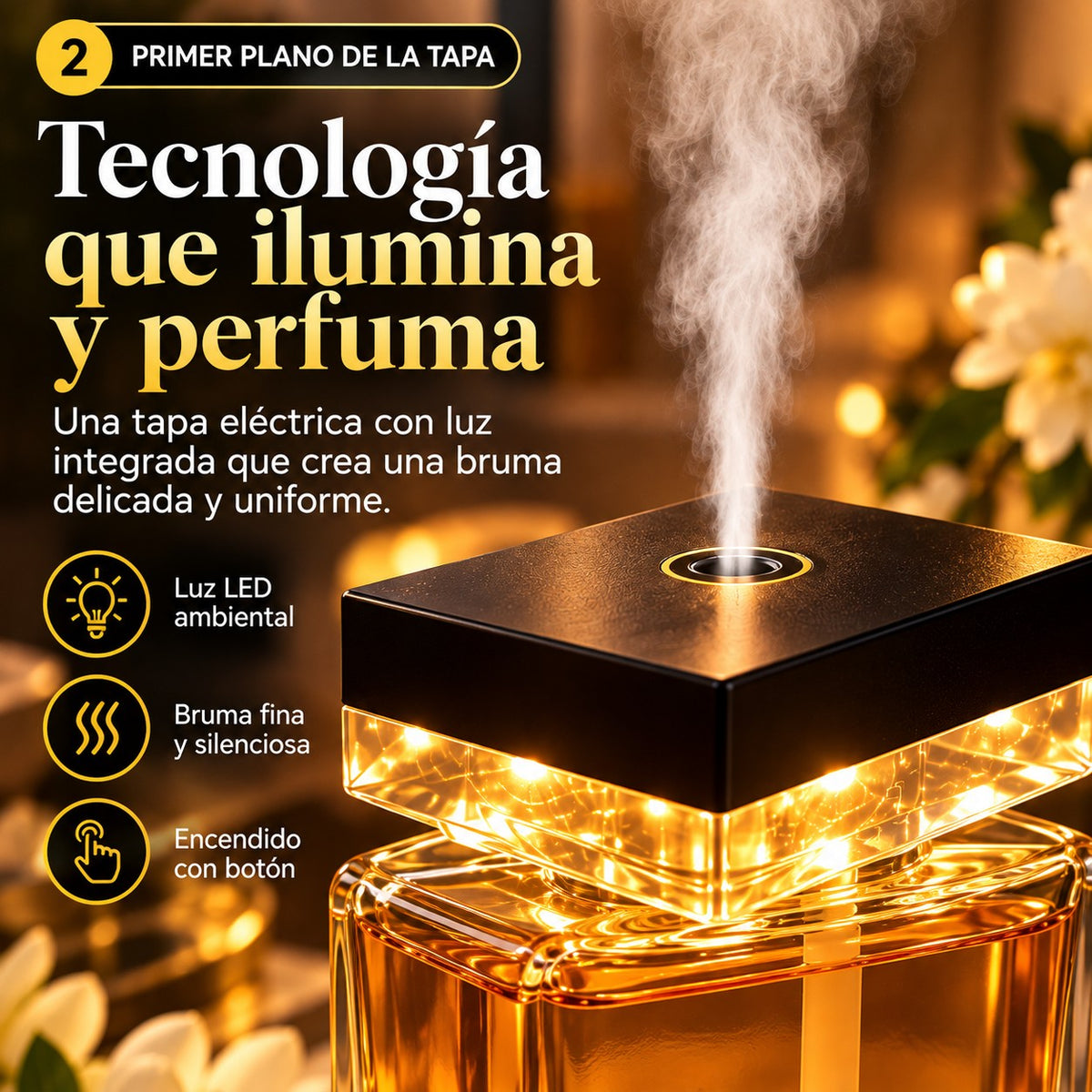 Difusor de Aroma con Luz LED 500 ml